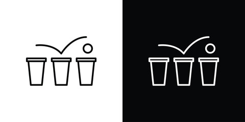 Beer pong icon vector illustration - high quality black style vector icons