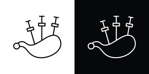 Bagpipes icon vector illustration - high quality black style vector icons