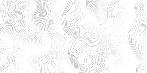 Topography wave line grid map. Black wave line geography landscape Topo contour map on white background. Geographic mountain relief diagram line wave carve pattern.