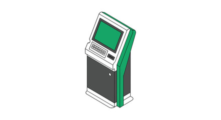 ATM machine icon isolated on white background