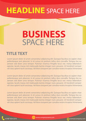 A4 Red colour Broucher Design Template.eps