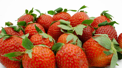 strawberry isolated on the white background
