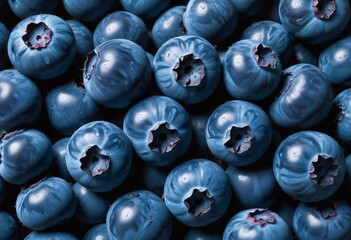 Capturing the Natural Beauty of Lush Blueberries in High Detail