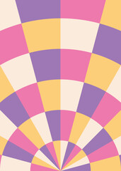 Obraz premium Background with colorful rays. Vertical illustration in abstract flat style.