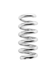 A vertical, stylized coil spring