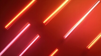 Vibrant Light Bars Sliding Across a Gradient Background Abstract Design