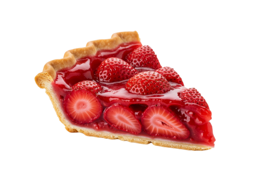 part de tarte aux fraises
