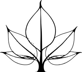 silhouette of a tree 