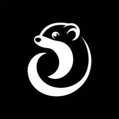 Naklejka premium Weasel Graphic Logo for Sale