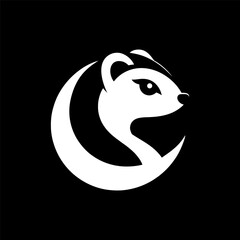 Weasel Brand Logo in Monochrome