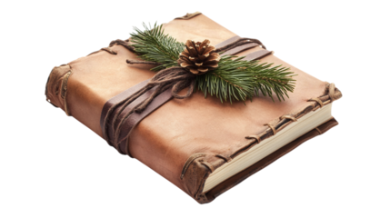 • A New Year’s resolution journal with motivational quotes, isolated on white background in HD 