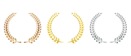 ランキング　月桂樹のアイコンイラスト　空白
Ranking laurel icon illustration blank