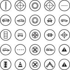 Fototapeta premium Dynamic abstract geometric shapes and lines in a bold silhouette design