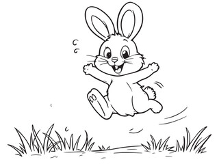 Jumping clear vision illustration