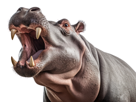 PNG Hippopotamus open mouth wildlife animal mammal.
