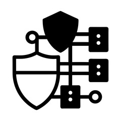 Internet Security and Cyber Defense Icons – Clean Vector Design.