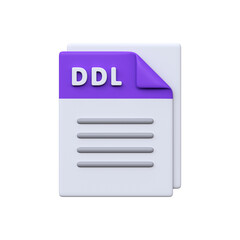 DLL file, format, 3D icon. Dynamic library file for Windows applications, system processes, and shared program functions...