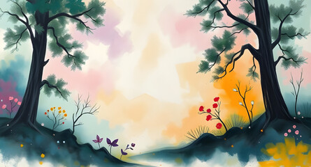 abstract watercolor background