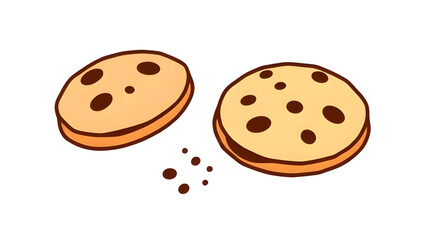 Cookie with chips, Cookie clipart, Cookie art, Bakery icon, Chocolate treat, Cookie texture, Cookie background, Fresh cookie, Cookie design, Chocolate chunks, Cookie snack, Sweet food icon, Chocolate 