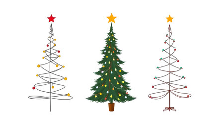 abstract christmas tree