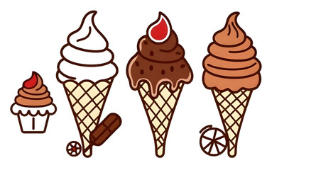 Chocolate ice cream, Vanilla ice cream, Strawberry ice cream, Colorful ice cream, Ice cream drawing, Ice cream design, Cartoon ice cream, Ice cream sundae, Melting ice cream, Ice cream scoops, Ice cre