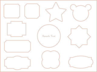 おしゃれで可愛いシンプルなフレームセット