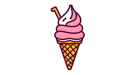 ice cream cone isolated