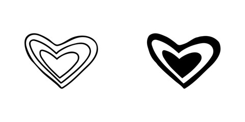 Heart icon vector. Love sign symbol vector. Heart vector icon illustration isolated on white background