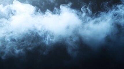 Obraz premium Abstract smoky shapes against a dark background.