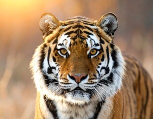 Naklejka premium Tiger's intense gaze