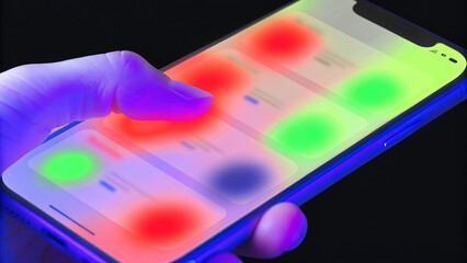 ai powered mobile system warning detection showing automated alerts on smartphone indicating cyber threats digital anomalies ideal for cybersecurity ai automation smart app concepts