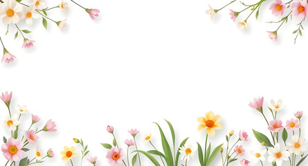 Modern floral pattern, Classic floral pattern, Floral border background, Floral frame background, Botanical illustration background, Floral texture, Flower texture, Floral art, Garden floral backgroun