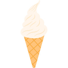 Cone Ice Cream Illustration