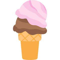 Cone Ice Cream Illustration