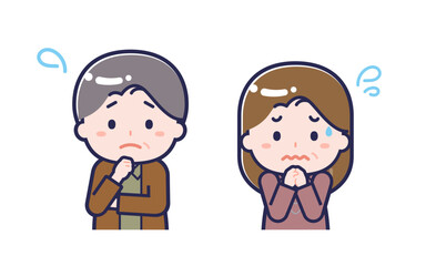 私服の中年／2人組／男女 05