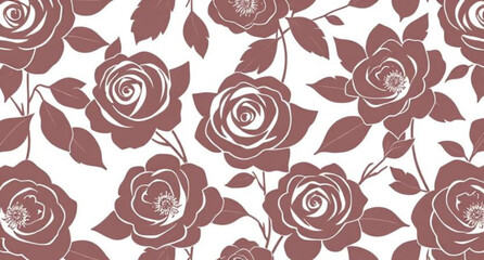 seamless pattern with roses