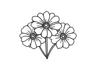 marigold clear vision simple line art