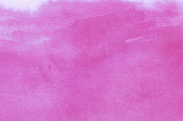 Pink watercolor winter background texture.
