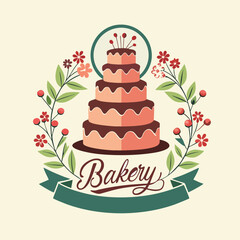 design logo vector icon illustration  cake
