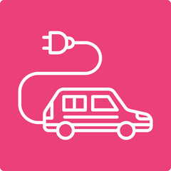 Electric Car Icon
