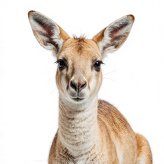 Fototapeta premium Curious Gazelle Gazing: The alert gazelle sits, its focused gaze piercing, capturing an emotion of alert attention in a close-up shot. 