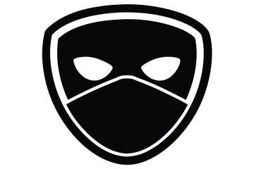 face mask vector icon illustration