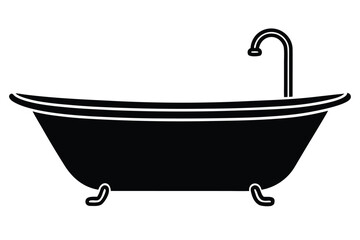 bath tub vector icon illustration