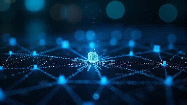 Blockchain Customization: Decentralized Ledger Technology for Secure Digital Ecosystems - Transparent, Innovative, Personalized Experiences in Photo Stock Concept