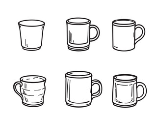 mug clear vision simple line art