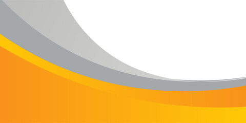Yellow and gray abstract wave background for corporate banner, business presentation, poster, journal cover.