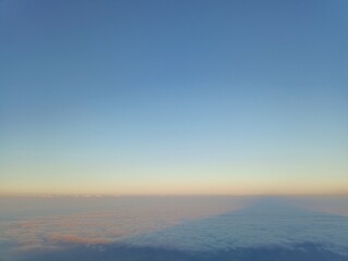 Aerial View of Morning Sky Over Soft Cloudscape