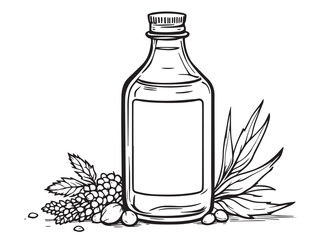 oil clear vision simple line art