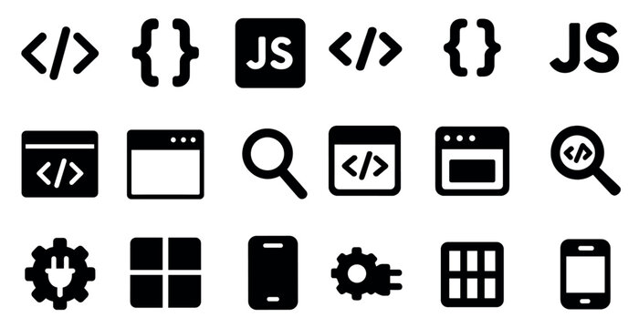 set of icons