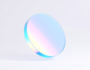 glass sphere with blue background